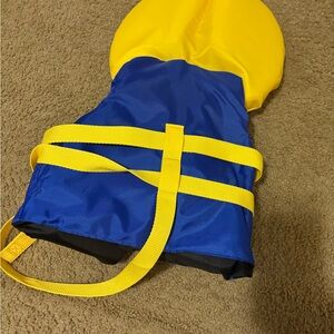 Blue and Yellow Dog Life Jacket approved by US Coast Guard